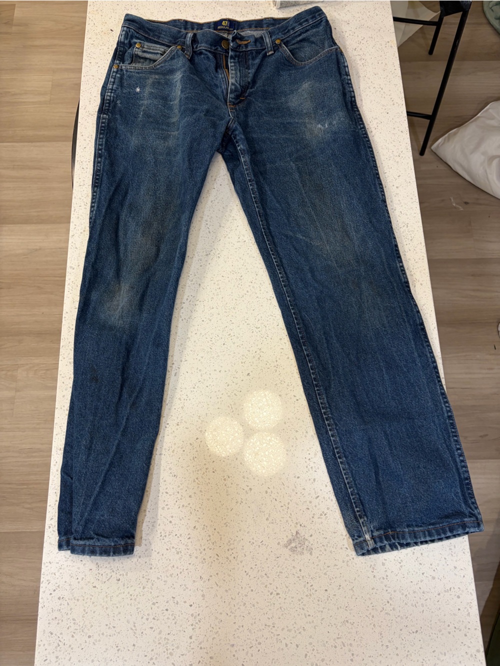 Wrangler 47 Straight Fit Dark Blue Denim Jeans